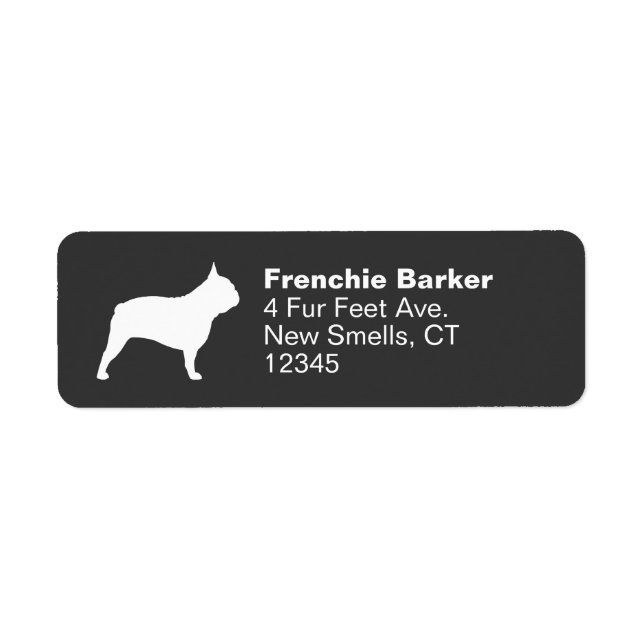 Französischer Bulldog Silhouette Frenchie Dog Prof (Vorne)