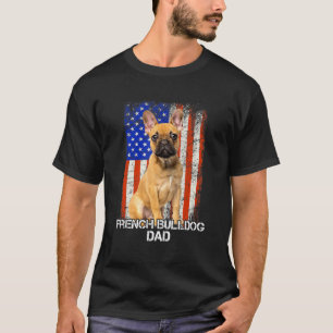 Französischer Bulldog Vater Vatertag Amerikanische T-Shirt