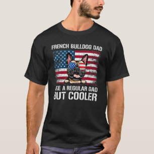 Französischer Bulldog Vater wie ein regelmäßiger V T-Shirt