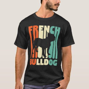 Französischer Bulldog Vintager französischer T-Shi T-Shirt