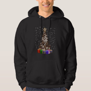 Französischer Bulldog Weihnachtsbaum Funny Xmas Ma Hoodie