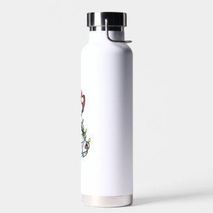 Französischer Bulldog Weihnachtsbaum Lichter Xmas Trinkflasche