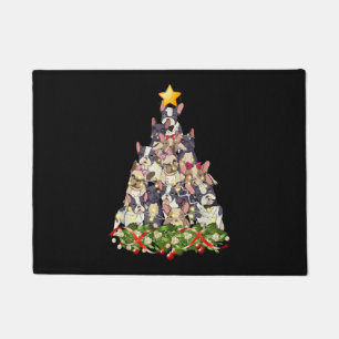 Französischer Bulldog Weihnachtsdekor Weihnachten Fußmatte