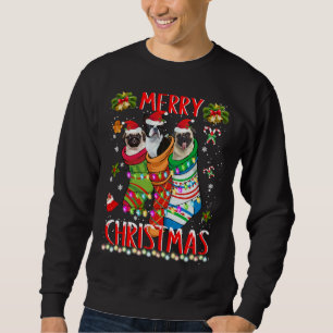 Französischer Bulldog Weihnachtssocken Sweatshirt