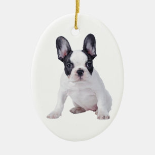 Französischer Bulldog-Welpe Keramik Ornament
