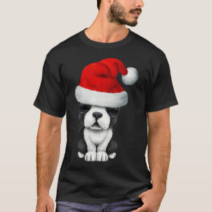 Französischer Bulldog Welpenhund, der eine Weihnac T-Shirt