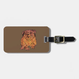 Französischer Bulldog , Zeichnend Hund für kundens Gepäckanhänger