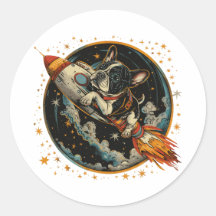 Französischer Bulldogge-Astronaut