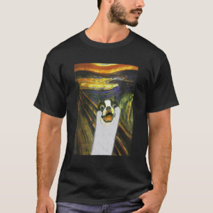 Französischer Bulldogge Hund Munk schreiend Niedli T-Shirt