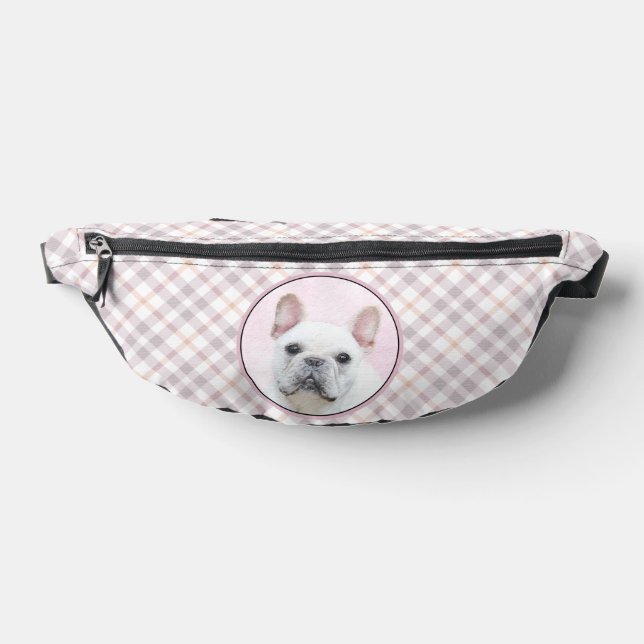 Französischer Bulldogge Malerei Weißes Cream Pet H Bauchtasche (Ablage )