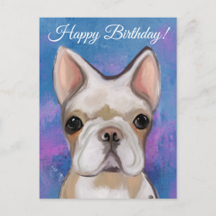 FRANZÖSISCHER BULLDOGGE POSTKARTE
