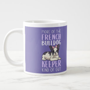 Französischer Bulldoggen-Hüter-Design für Männer Jumbo-Tasse