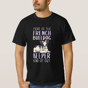 Französischer Bulldoggen-Hüter-Design für Männer T-Shirt