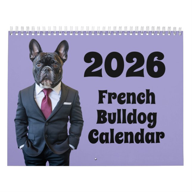 Französischer Bulldoggen-Kalender Kalender (Titelbild)