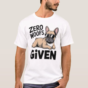 Französischer Bulldoggen-Vater Antisozialer Lustig T-Shirt