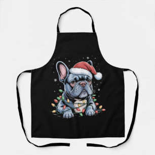 Französischer Bulldoggenliebhaber Frenchie Weihnac Schürze
