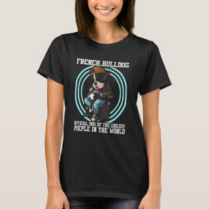 Französischer Bulldoghund mit den Coolsten Mensche T-Shirt