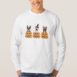 Französischer Bulldogs Trick oder Treat Pumpkin T-Shirt