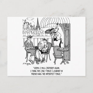 Französischer Cartoon 4932 Postkarte