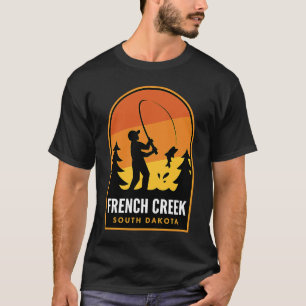 Französischer Creek South Dakota Fischerei T-Shirt