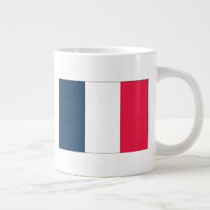 Französischer Flaggenbecher mit dem Namen der fran Jumbo-Tasse