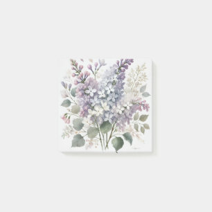 Französischer Flieder-Aquarell-Blumen Frühling & S Post-it Klebezettel
