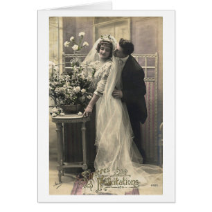 Französischer Flirt - Vintage romantische Liebes-P