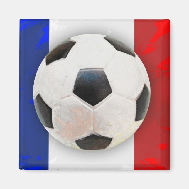 Französischer Fußball Magnet (Vorne)