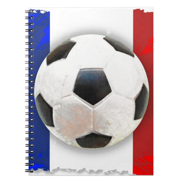 Französischer Fußball Notizblock (Vorderseite)
