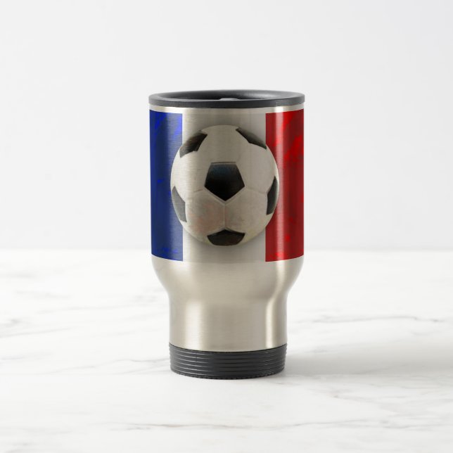 Französischer Fußball Reisebecher (Mittel)