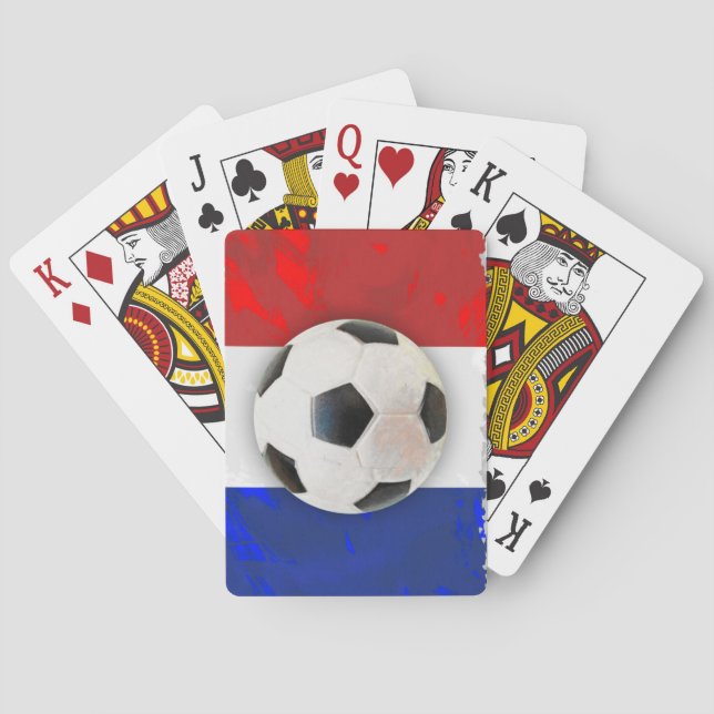 Französischer Fußball Spielkarten (Rückseite)