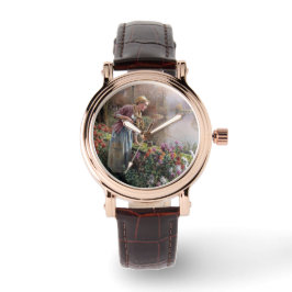 Französischer Girlanfang in der Bretagne Armbanduhr