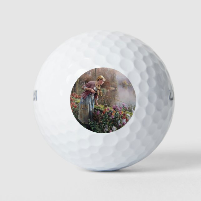 Französischer Girlanfang in der Bretagne Golfball (Vorderseite)