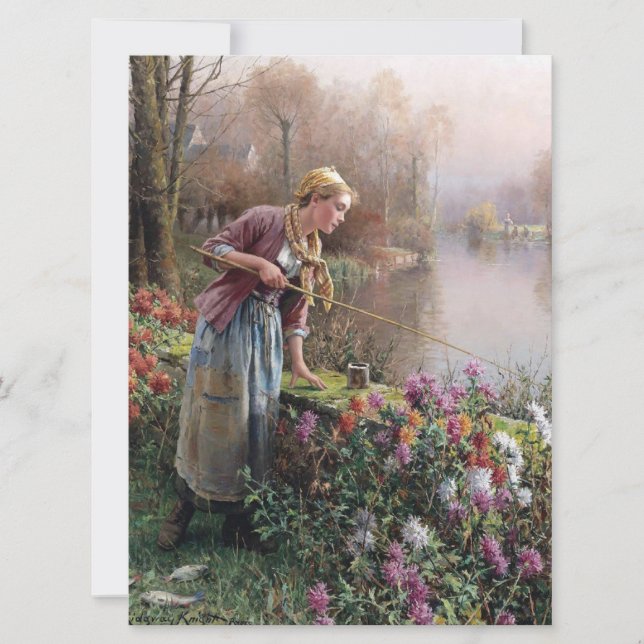 Französischer Girlanfang in der Bretagne Karte (Vorderseite)