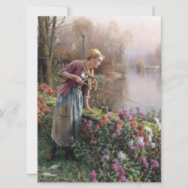 Französischer Girlanfang in der Bretagne Karte