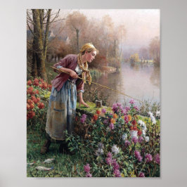 Französischer Girlanfang in der Bretagne Poster