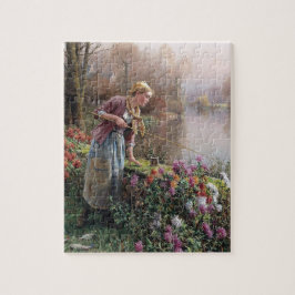 Französischer Girlanfang in der Bretagne Puzzle