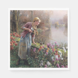 Französischer Girlanfang in der Bretagne Serviette