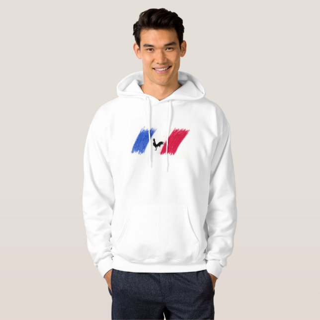 Französischer Hahn Hoodie (Vorne ganz)