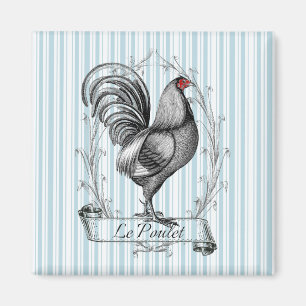 Französischer Hahn Le Poulet Magnet