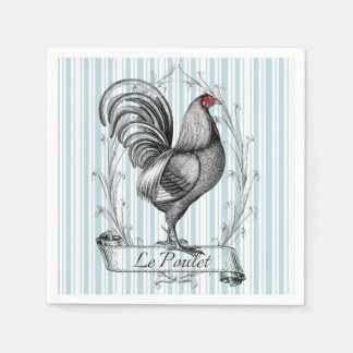 Französischer Hahn Le Poulet Serviette