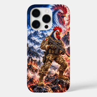 Französischer Hahn Taktischer Krieger Epische Schl iPhone 16 Pro Hülle