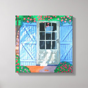 Französischer Hof Canvas Print Leinwanddruck