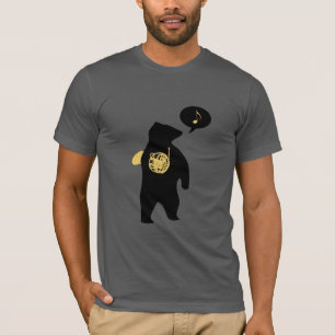 Französischer Horn-Bär-T - Shirt