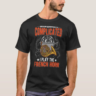 Französischer Horn Hornist-Spieler T-Shirt