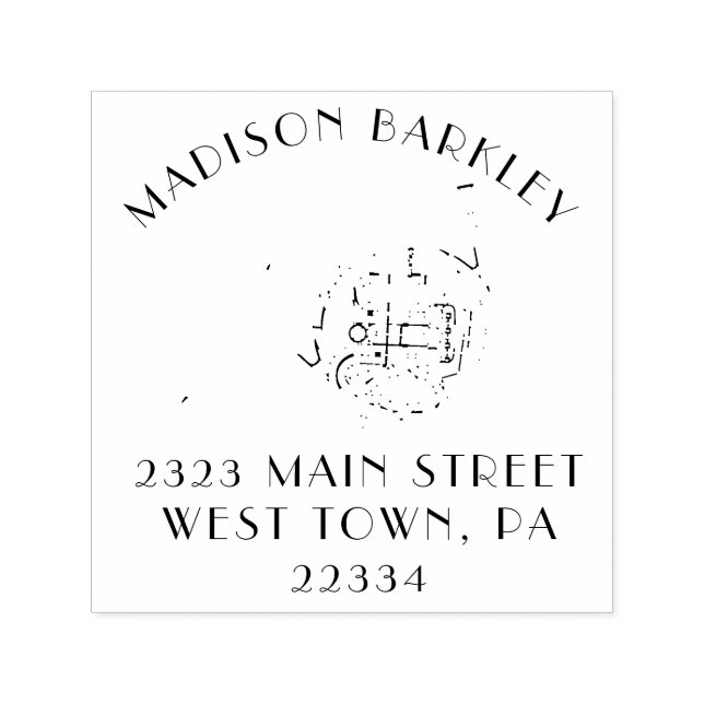 Französischer Horn-Musiklehrer Permastempel (Design)