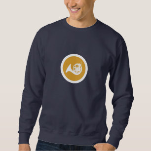 Französischer Horn-T - Shirt im dunklen Hintergrun