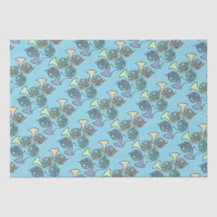 Französischer Hornband-Lehrer Seidenpapier