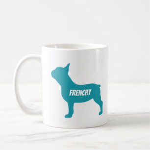 Französischer Hund Papa T-Shirt Kaffeetasse