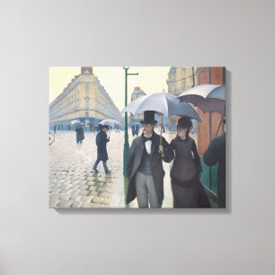 Französischer Impressionismus Paris Ein Regentag Leinwanddruck